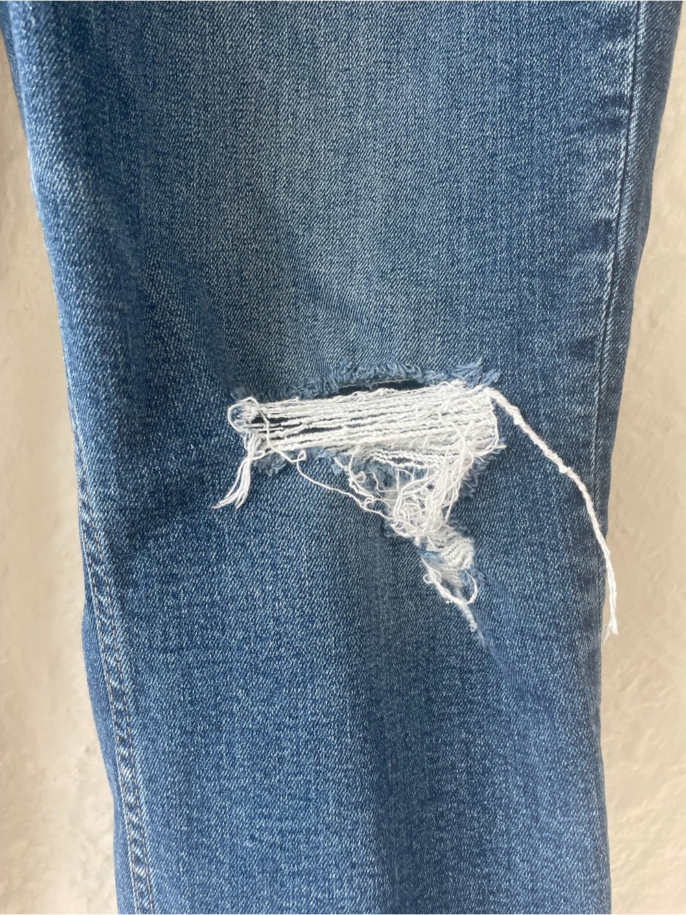 GAP Vintage High Slim Sky High distressed ankle length cuffed jeans; 14R - Picture 2 of 8